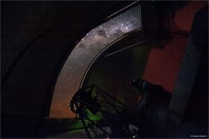 Mléčná dráha z kopule Dánského 1,54m tel., ESO obs., La Silla, Chile, Nikon D700